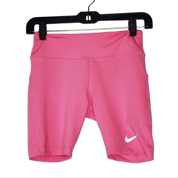 Nike Pink Biker Shorts - Picture 1 of 4